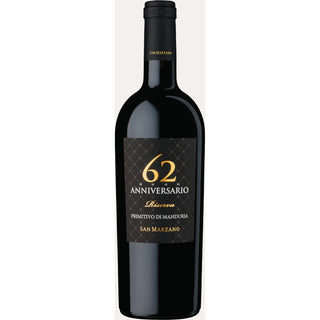 San Marzano Anniversario 62 Primitivo di Manduria DOP Riserva 750mL