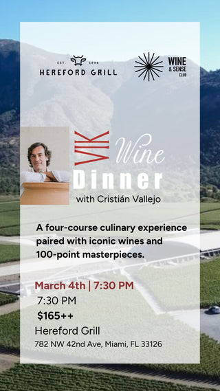 VIK WINE DINNER with Cristián Vallejo